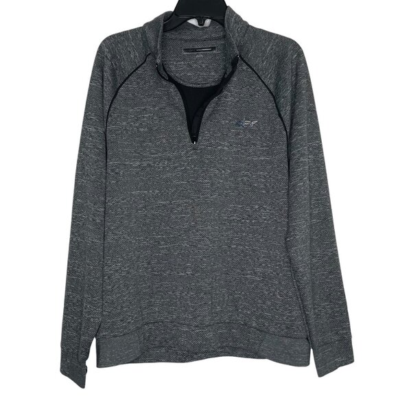 Greg Norman Mens Golf Shark Active Top Size Large Quarter Zip Pullover Gray - Picture 3 of 6